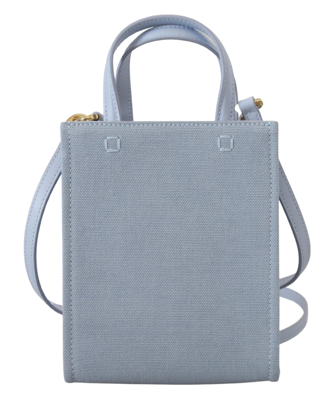 Givenchy Vertikale Wolke Mini-Umhängetasche aus blauem beschichtetem Canvas