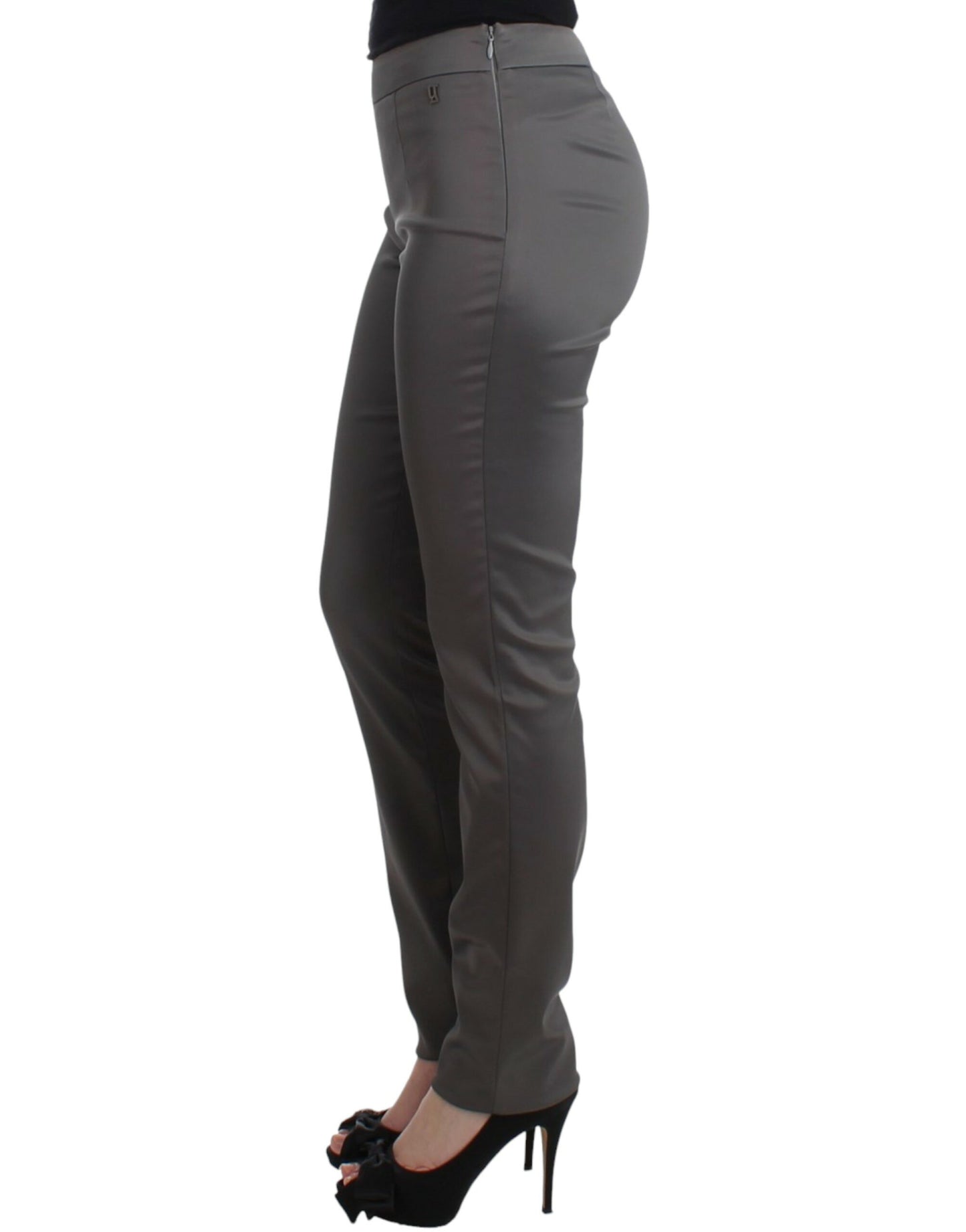 John Galliano Graue Slim Fit Hose