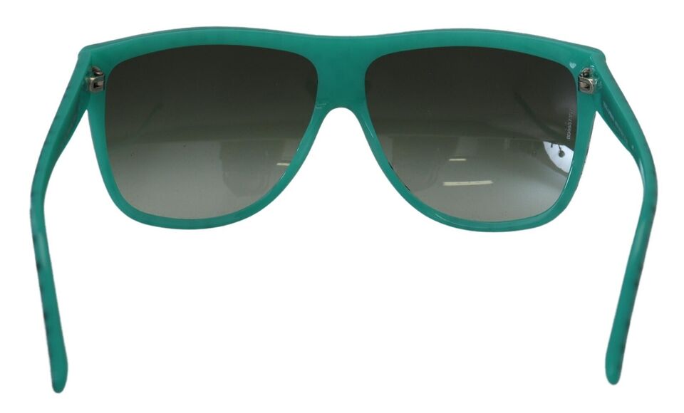 Dolce & Gabbana Grüne Sterne Acetat Square Shades Sonnenbrille