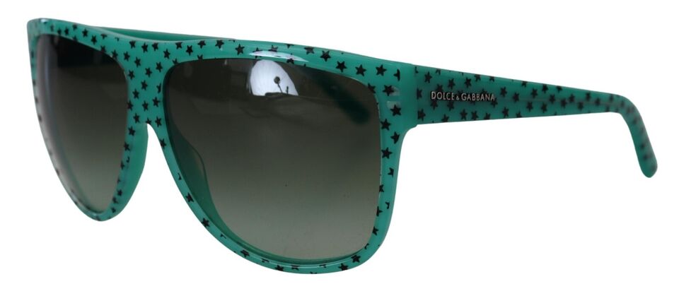 Dolce & Gabbana Grüne Sterne Acetat Square Shades Sonnenbrille