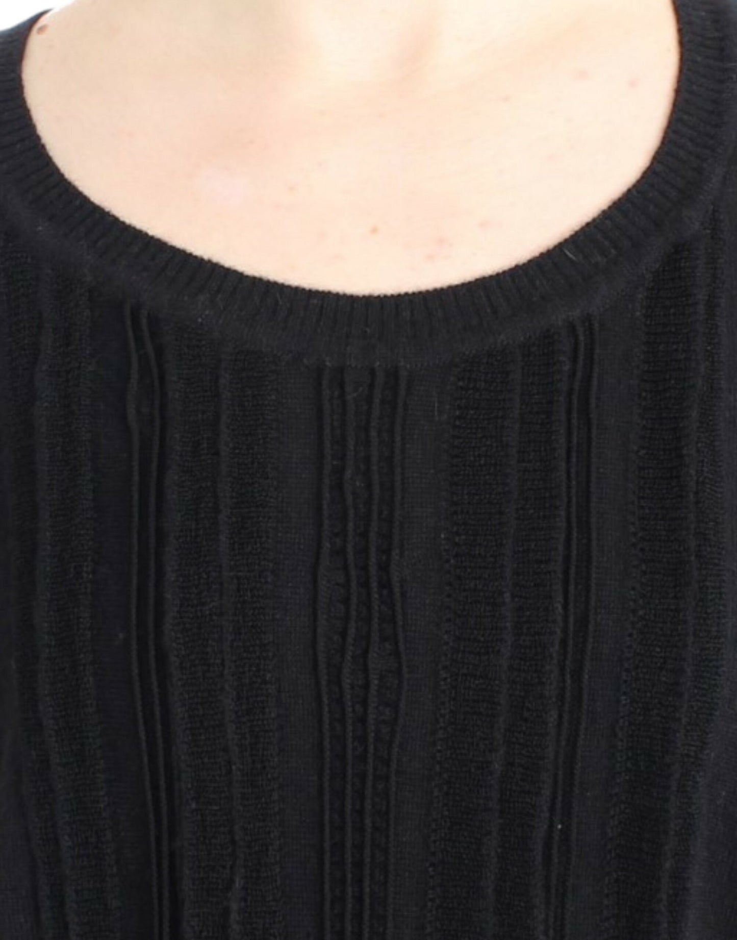 Cavalli Schwarzer kurzärmeliger Pullover