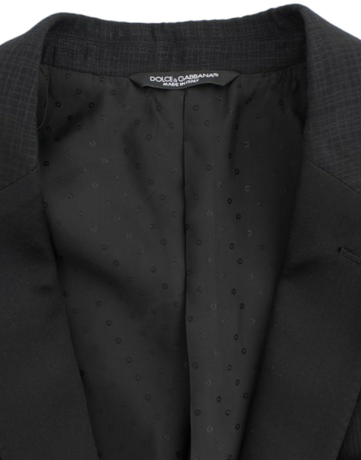 Dolce & Gabbana Schmaler schwarzer Wollblazer von MARTINI