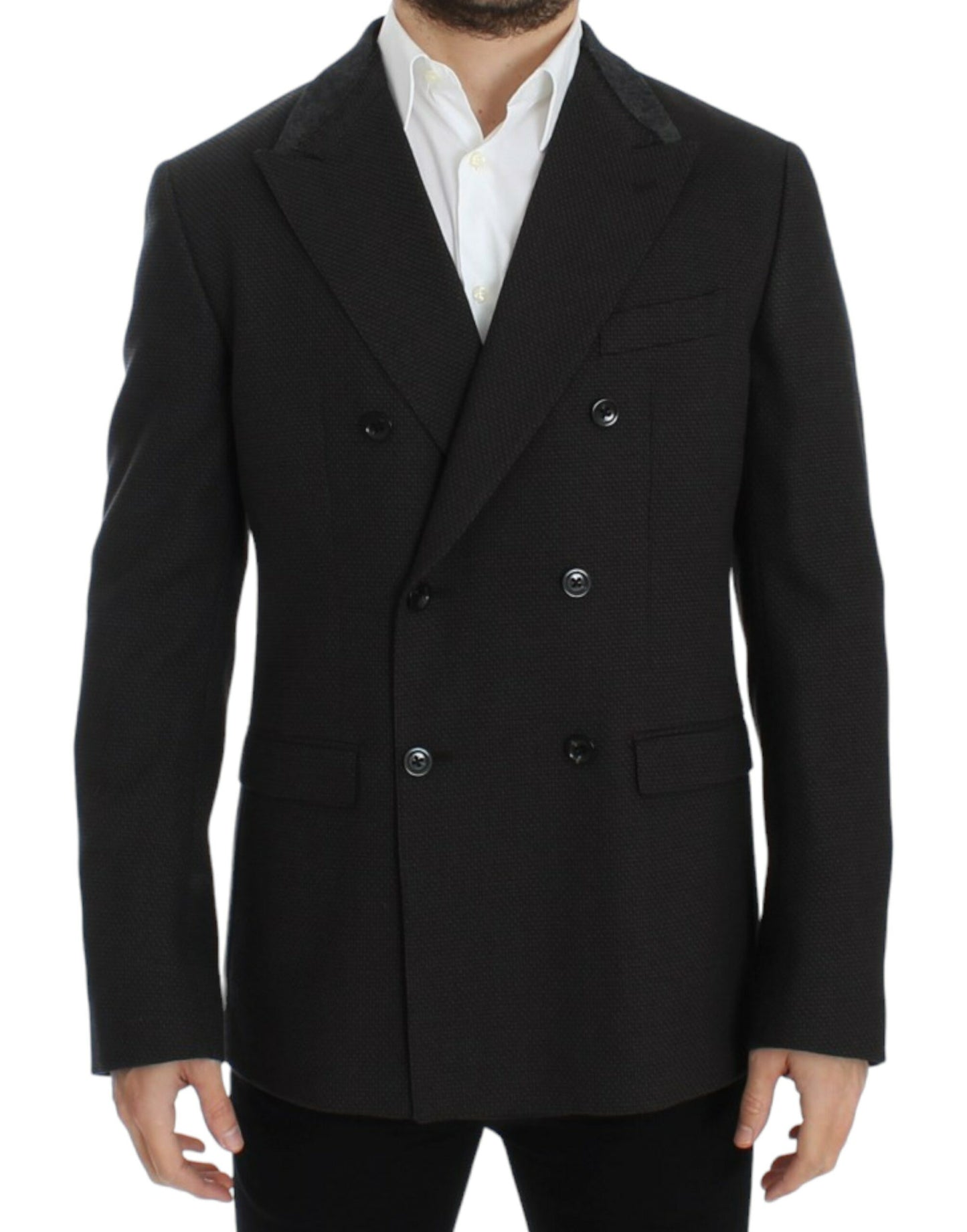 Dolce & Gabbana Brauner schmal geschnittener Wollblazer