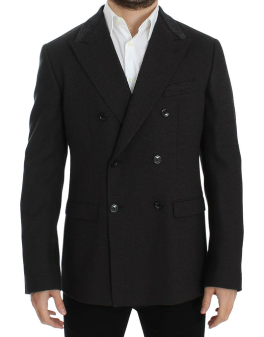 Dolce & Gabbana Brauner schmal geschnittener Wollblazer