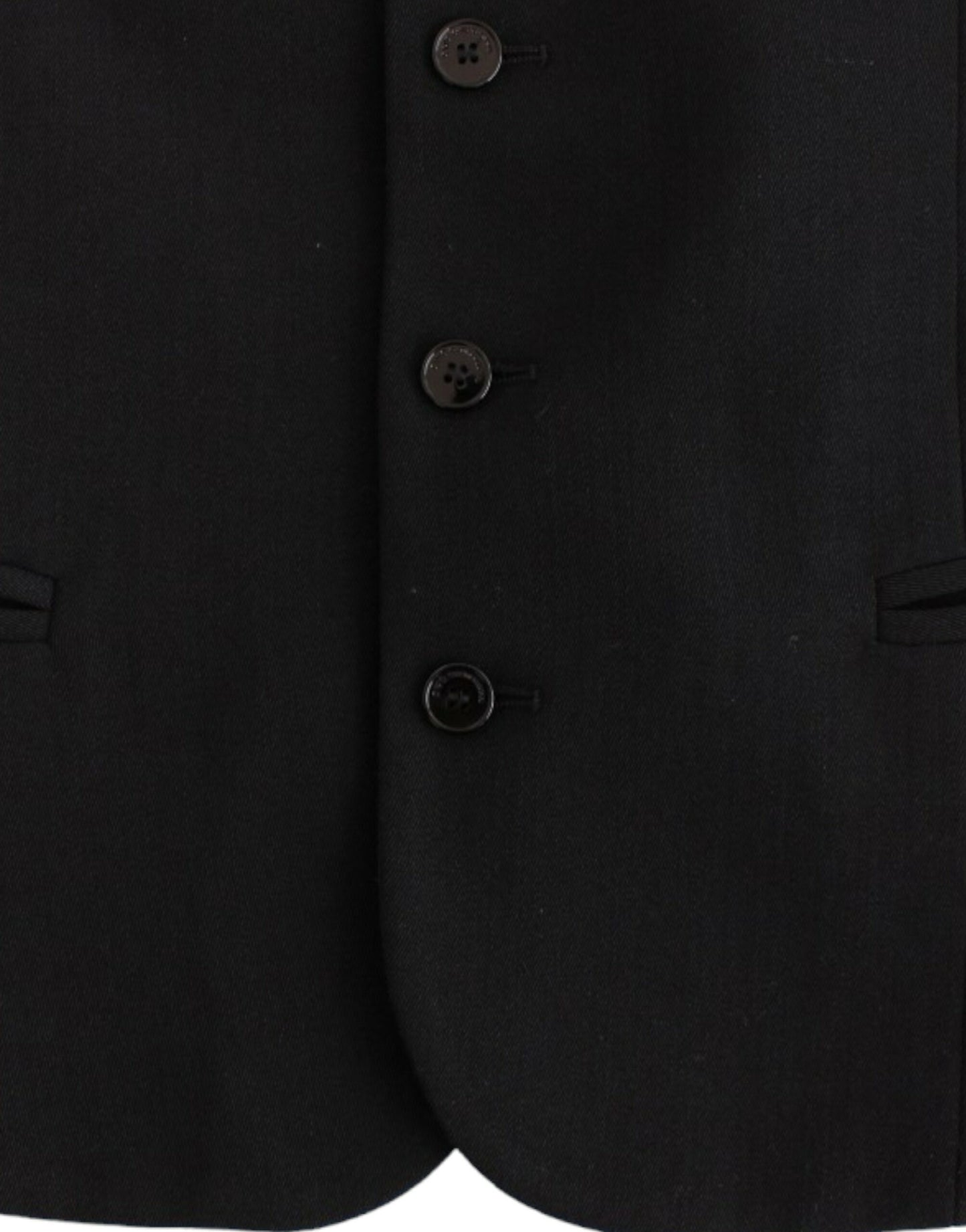 Costume National Schwarze Freizeitweste aus Wollgemisch