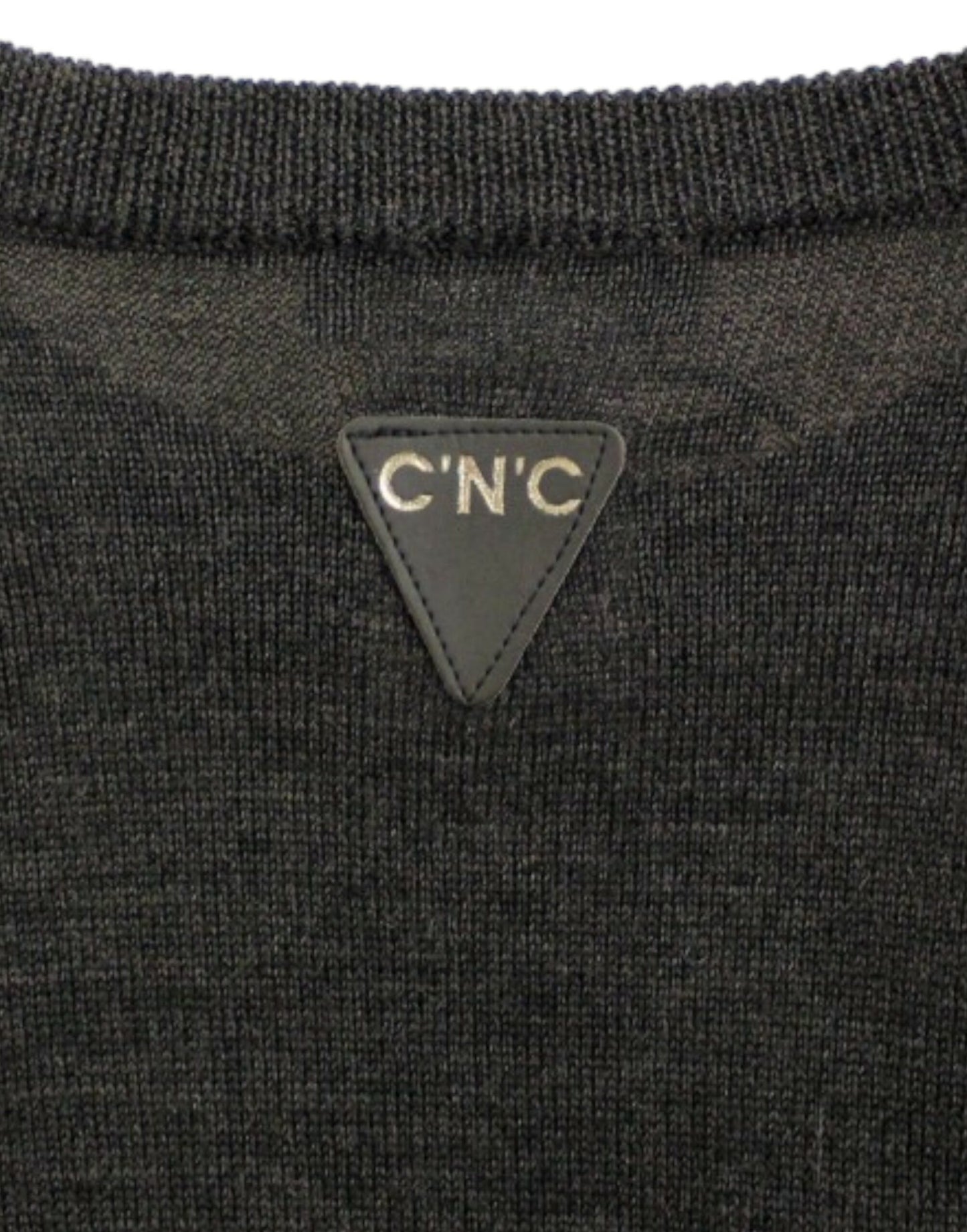 Costume National Grauer Pullover mit Rundhalsausschnitt