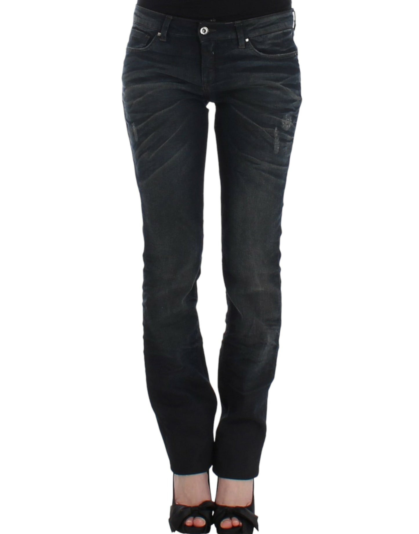 Costume National Blaue Jeans mit dünnem Bein