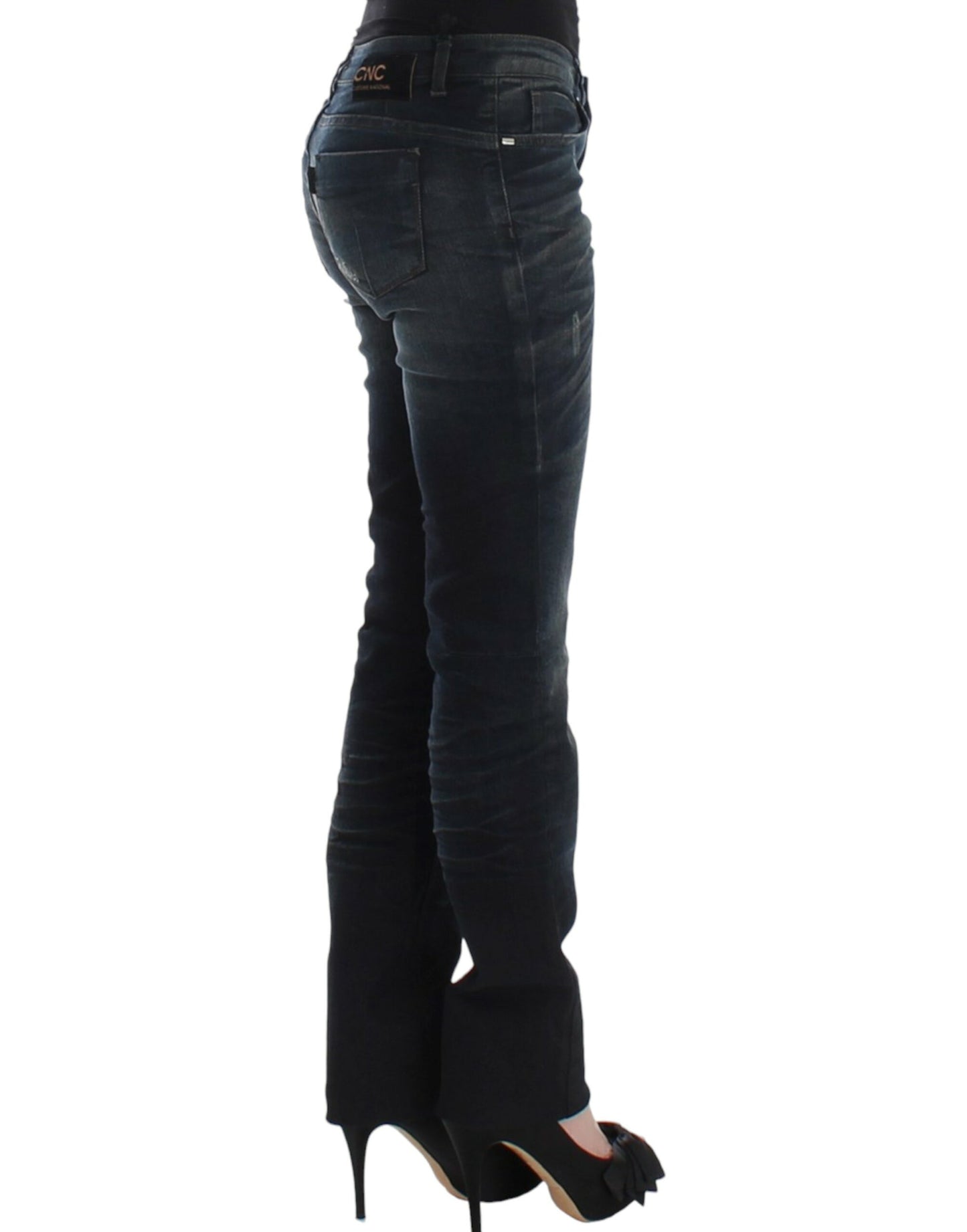 Costume National Blaue Jeans mit dünnem Bein