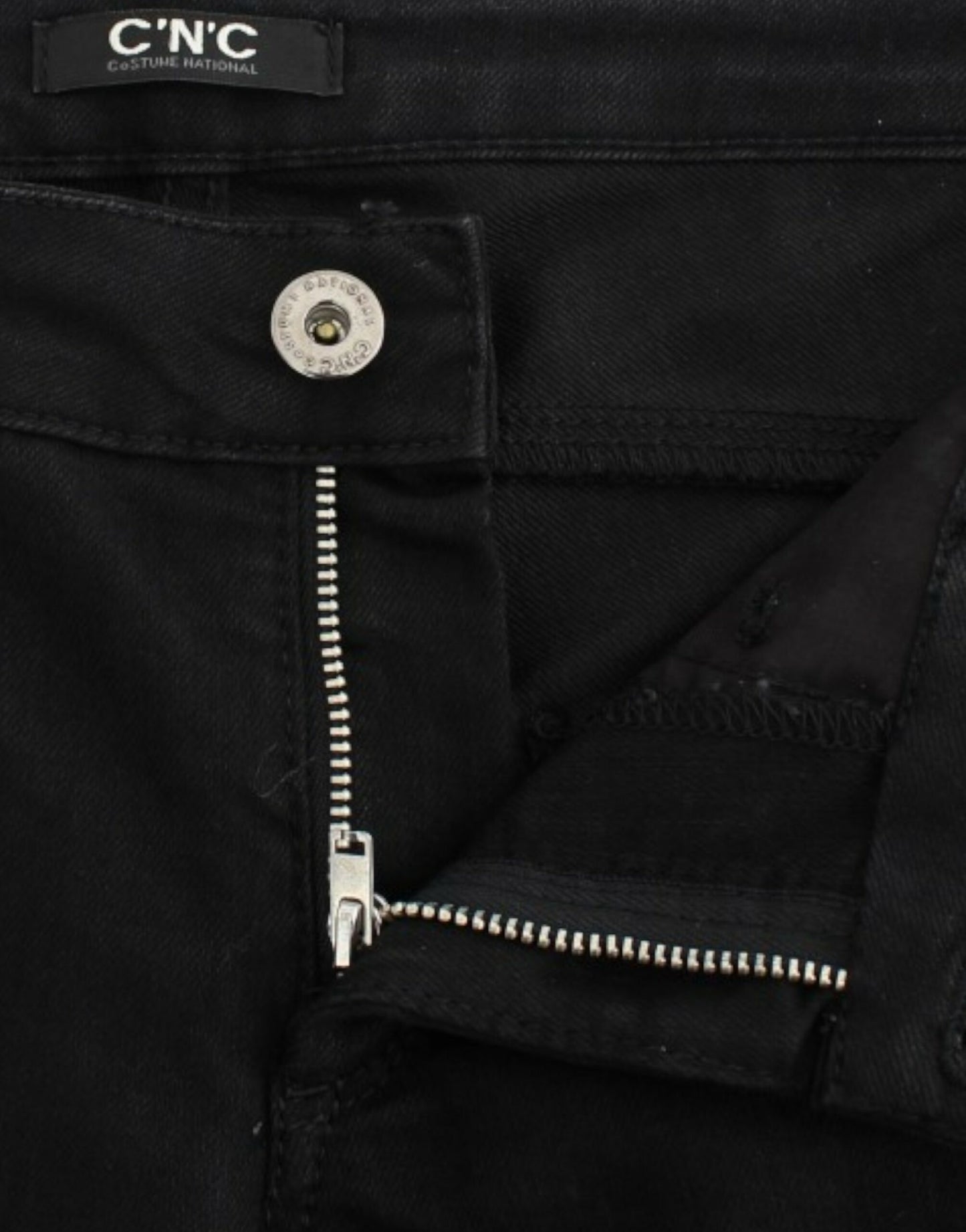 Costume National Schwarze Jeans mit geradem Bein