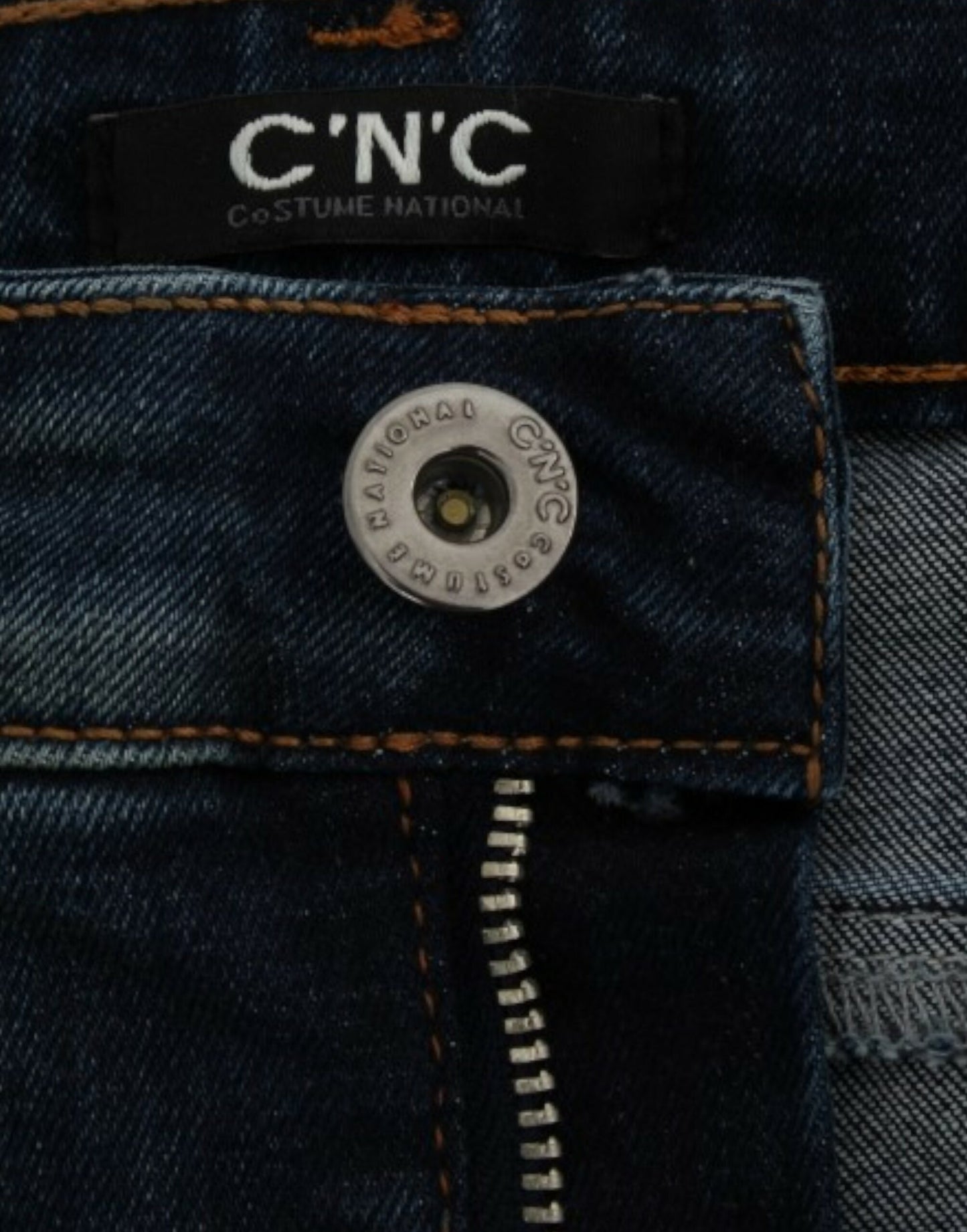 Costume National Blaue Jeans mit geradem Bein