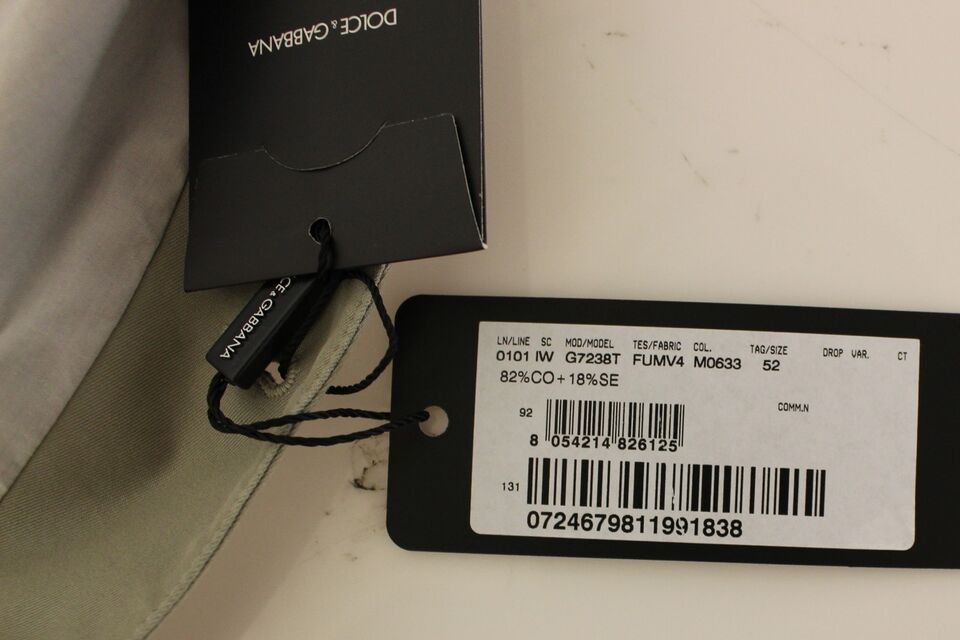 Dolce & Gabbana Beige Baumwolle Seidenmischung Kleid Weste Blazer