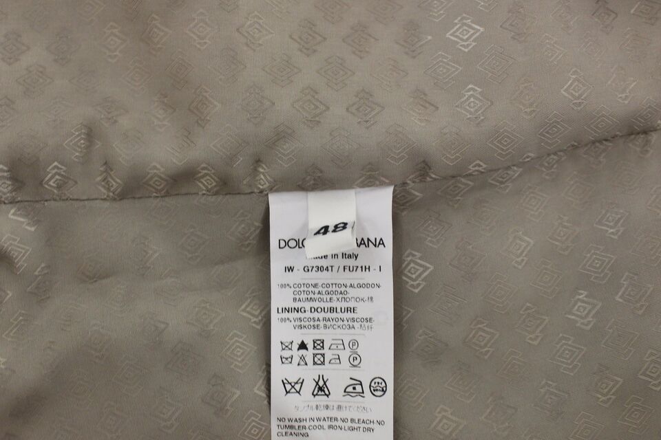 Dolce & Gabbana Schwarzes Baumwollkleid Weste Blazer Jacke