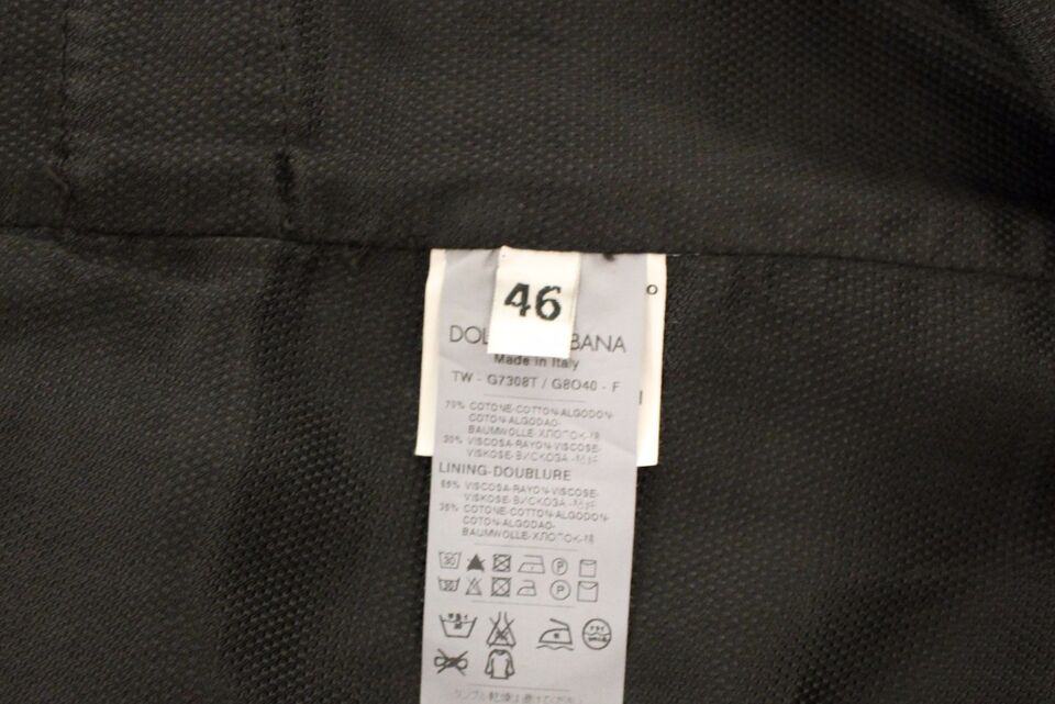 Dolce & Gabbana Schwarzes Baumwoll-Viskose-Kleid Weste Blazer