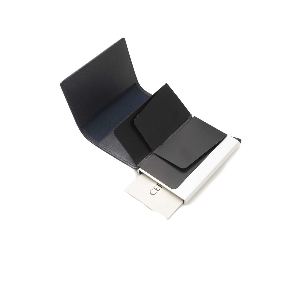 Cerruti 1881 Blaue Herren-Geldbörse aus Kalbsleder