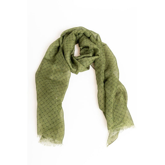 Trussardi Grüne Herren-Schal aus Modal