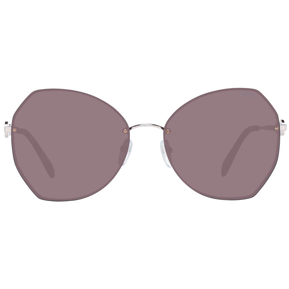 Emilio Pucci Sonnenbrille aus Roségold-Metall