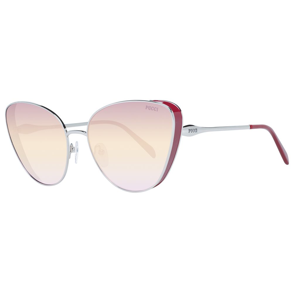 Emilio Pucci Silberne Metall-Sonnenbrille