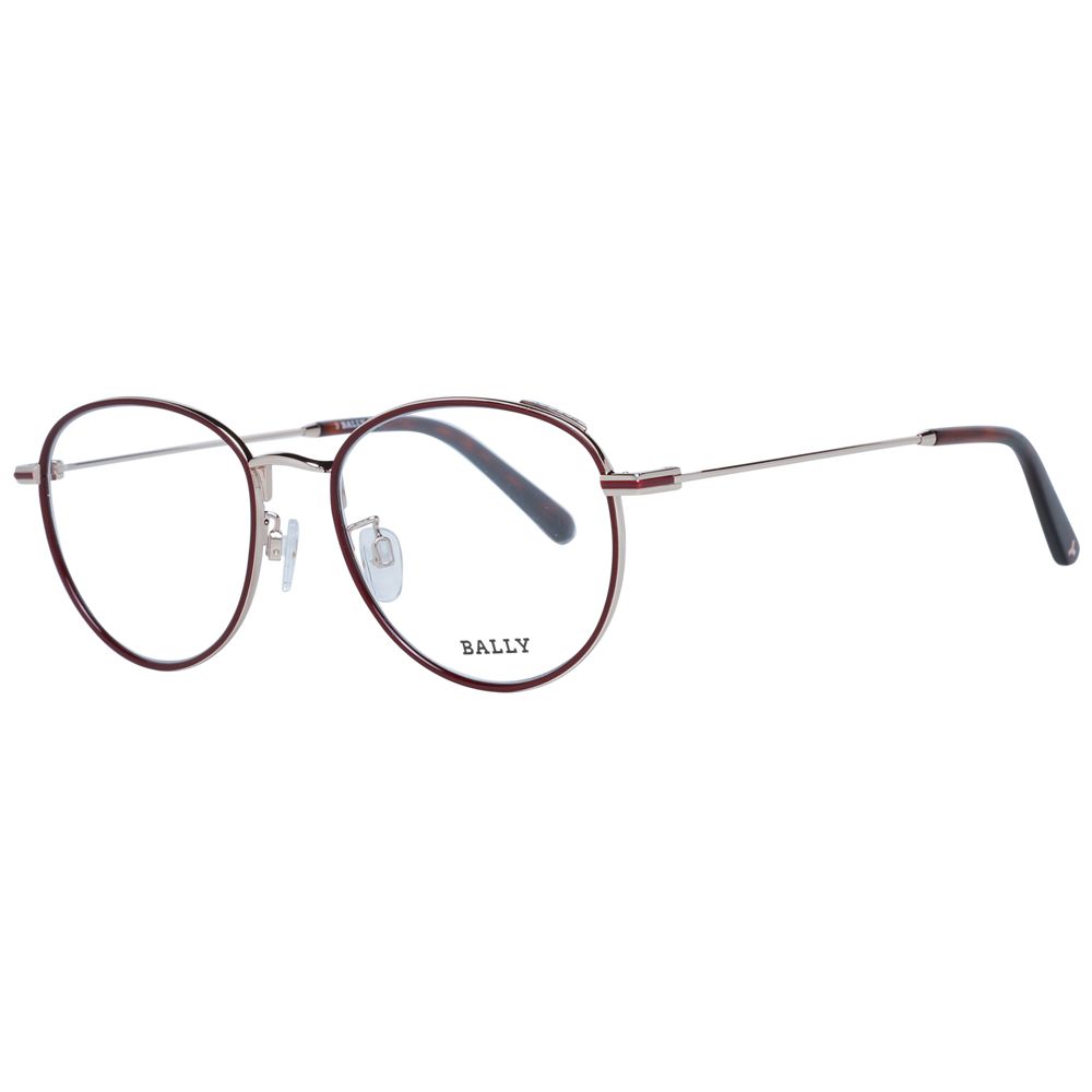 Bally Burgunderfarbene optische Unisex-Rahmen