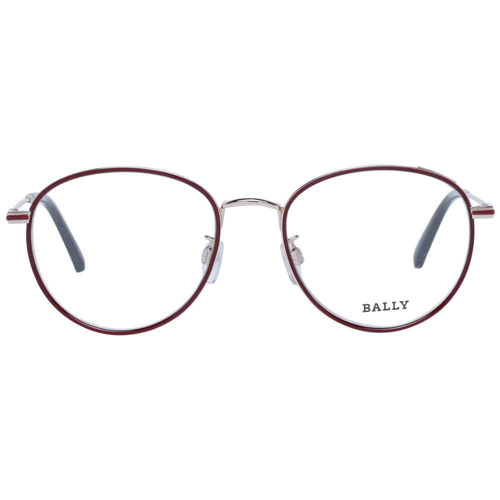 Bally Burgunderfarbene optische Unisex-Rahmen