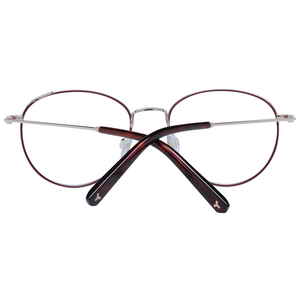 Bally Burgunderfarbene optische Unisex-Rahmen