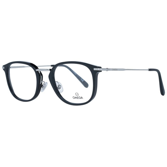 Omega Brille mit schwarzen Metall- und Kunststoff-Gestell