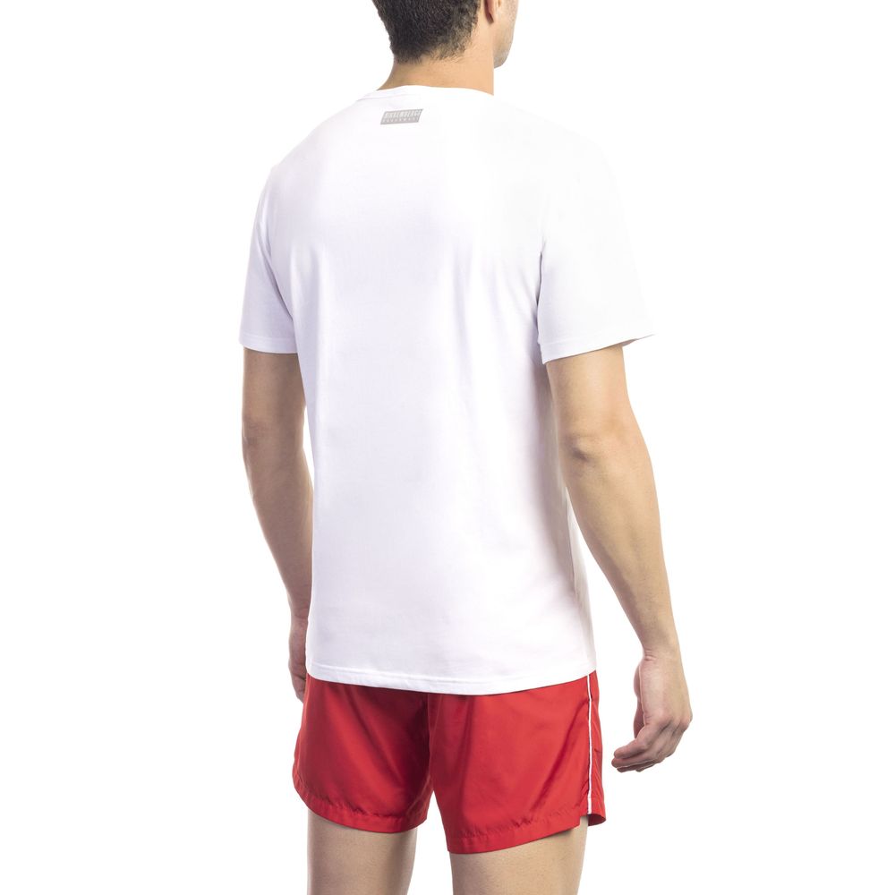 Bikkembergs Weißes Baumwolle Männer T-Shirt