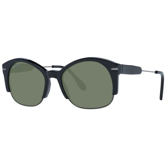 Serengeti Sonnenbrille aus schwarzem Acetat und Metall