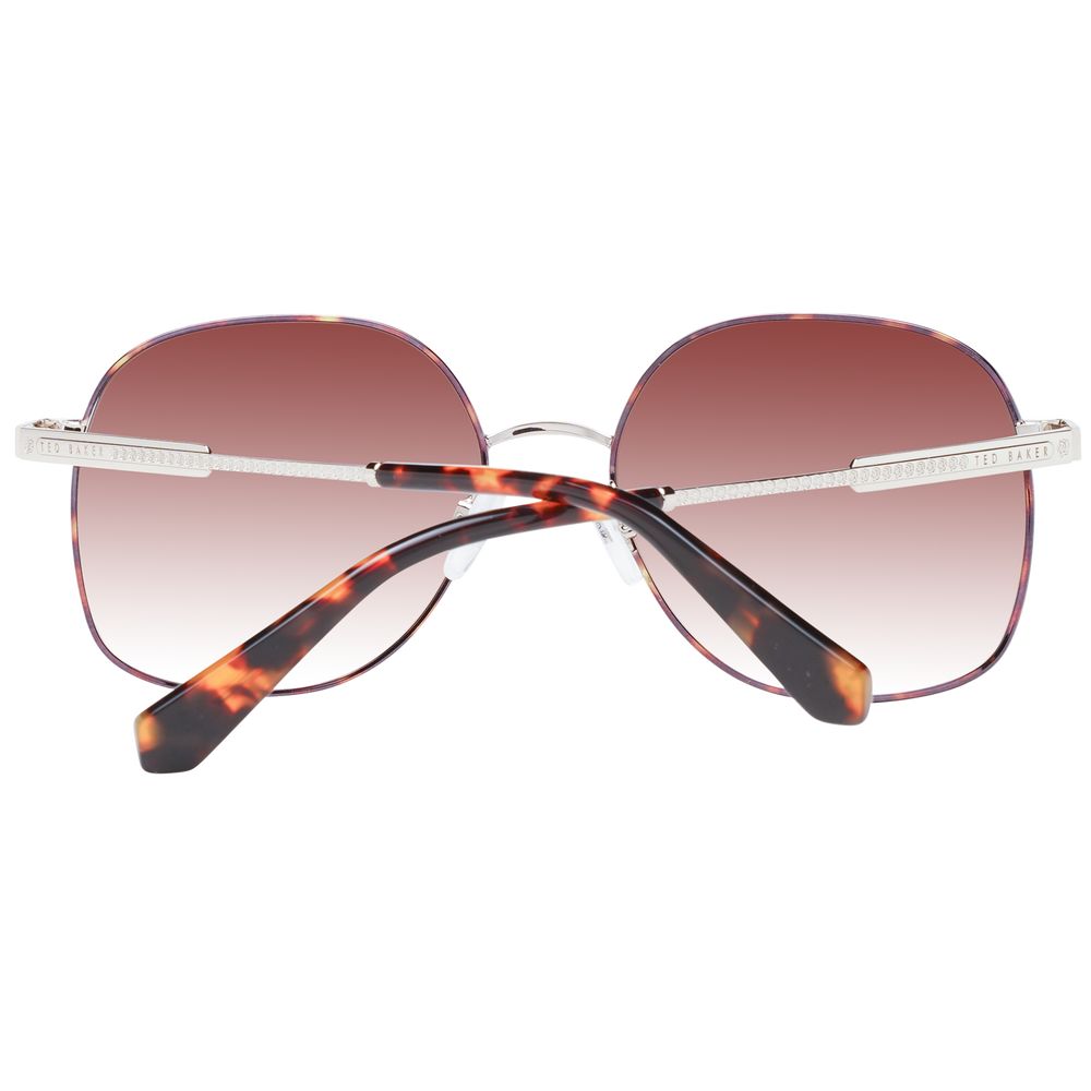 Ted Baker Braune Metall-Sonnenbrille