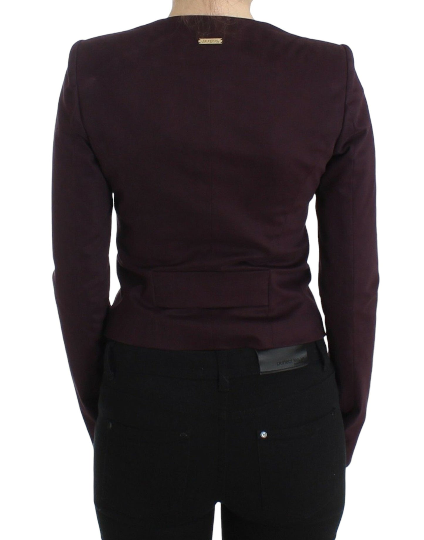 GF Ferre Lila geraffte Jacke Mantel Blazer Kurz