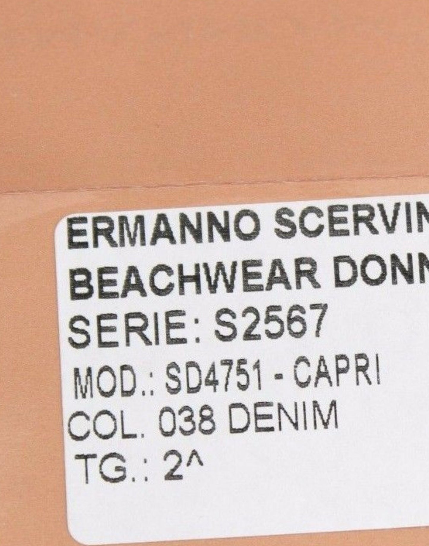 Ermanno Scervino Beachwear Blaue Jeans Caprihosen Gekürzte Hosen