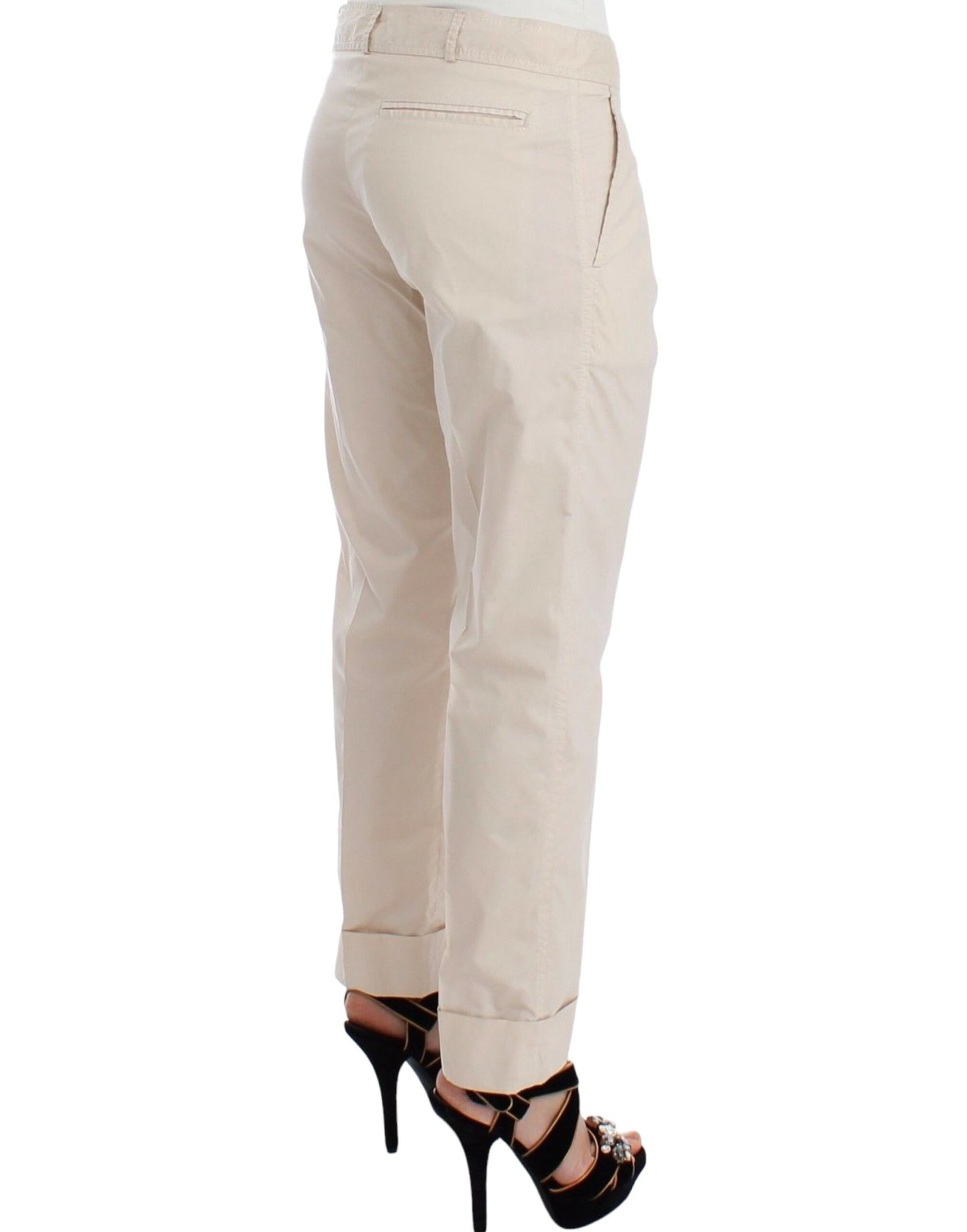 Ermanno Scervino Beige Chinos Beiläufige Kleiderhosen Khakis