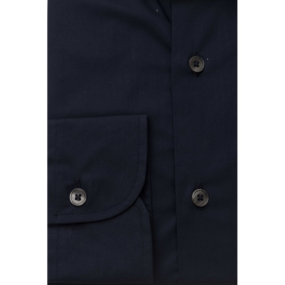 Bagutta Blau Baumwolle Männer Slim Shirt