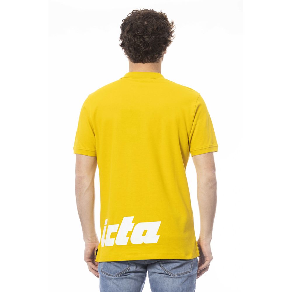 Invicta Gelbes Baumwoll-Poloshirt für Männer