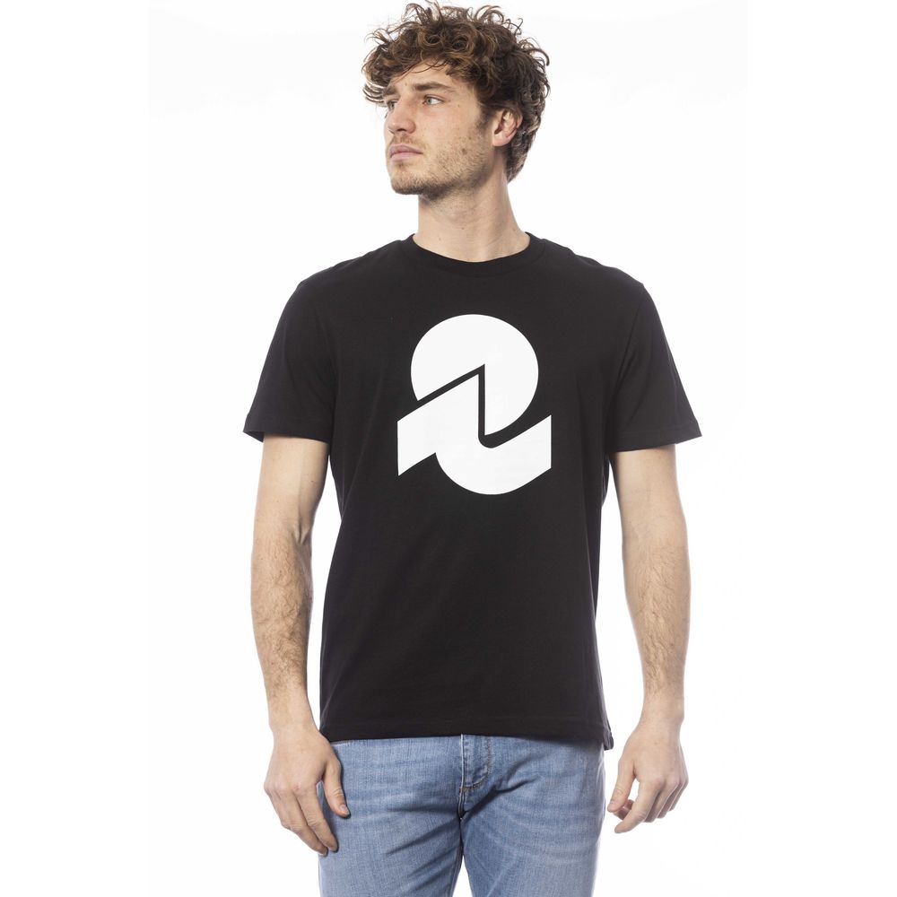 Invicta Schwarzes Baumwolle Männer T-Shirt