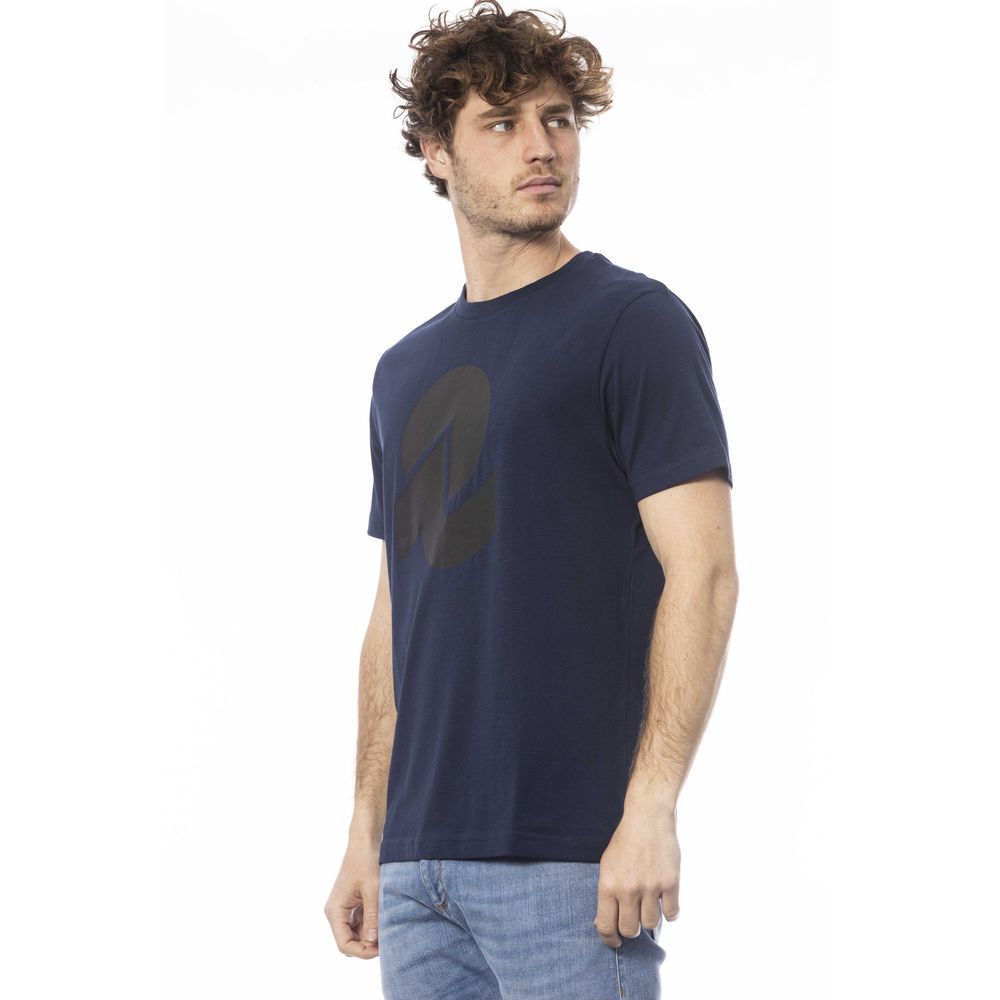 Invicta Blau Baumwolle Männer T-Shirt