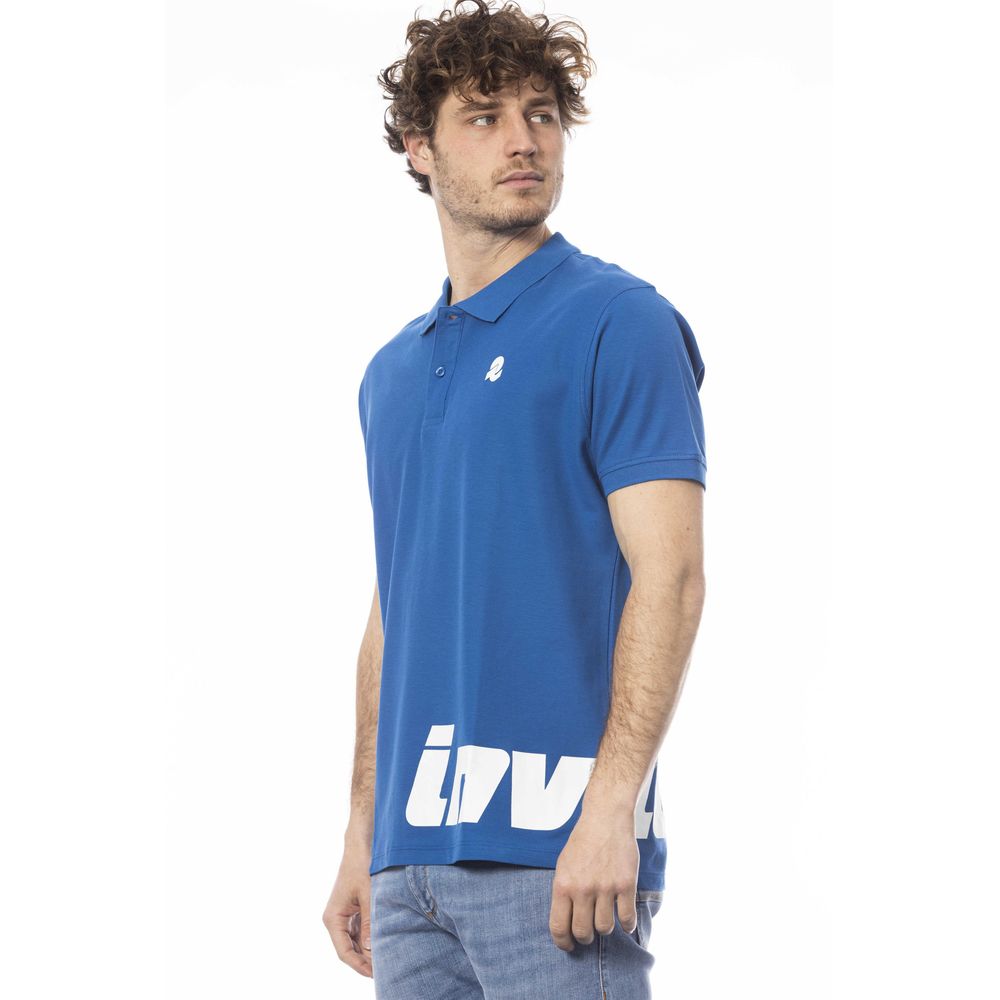 Invicta Blaues Baumwoll-Poloshirt für Männer