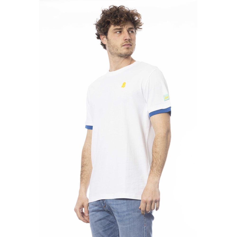 Invicta Weißes Baumwolle Männer T-Shirt