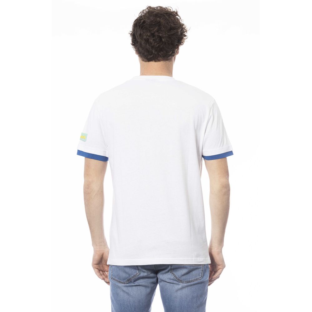Invicta Weißes Baumwolle Männer T-Shirt