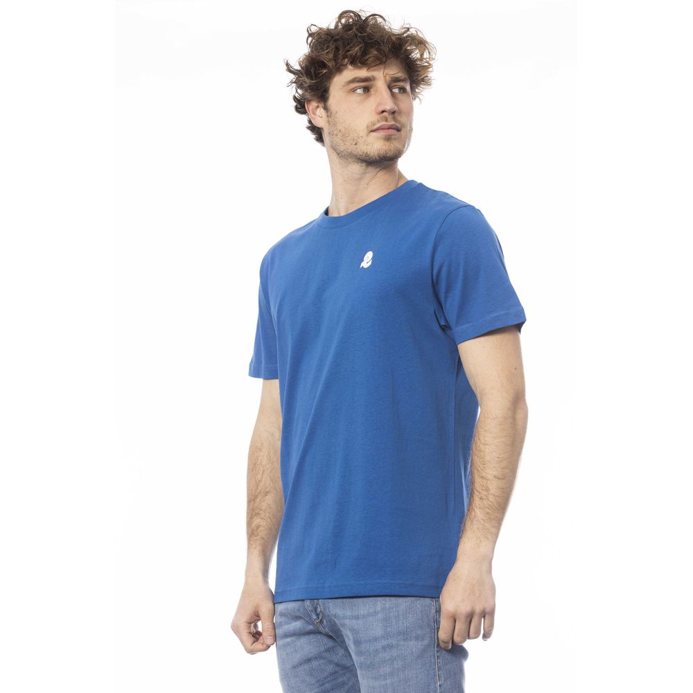 Invicta Blau Baumwolle Männer T-Shirt
