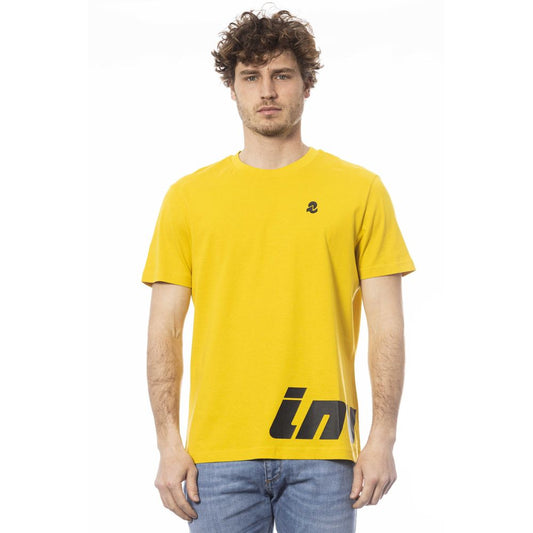 Invicta Gelbes Baumwolle Männer T-Shirt