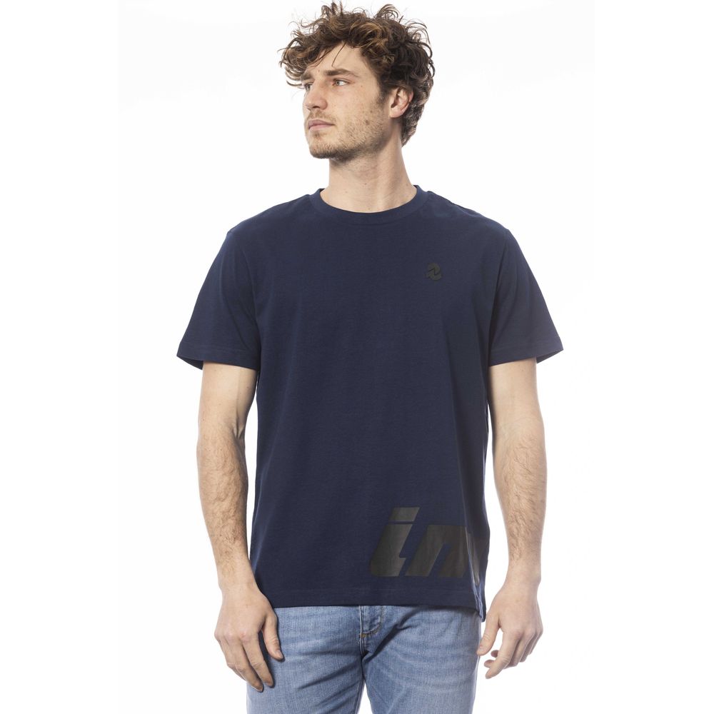 Invicta Blau Baumwolle Männer T-Shirt
