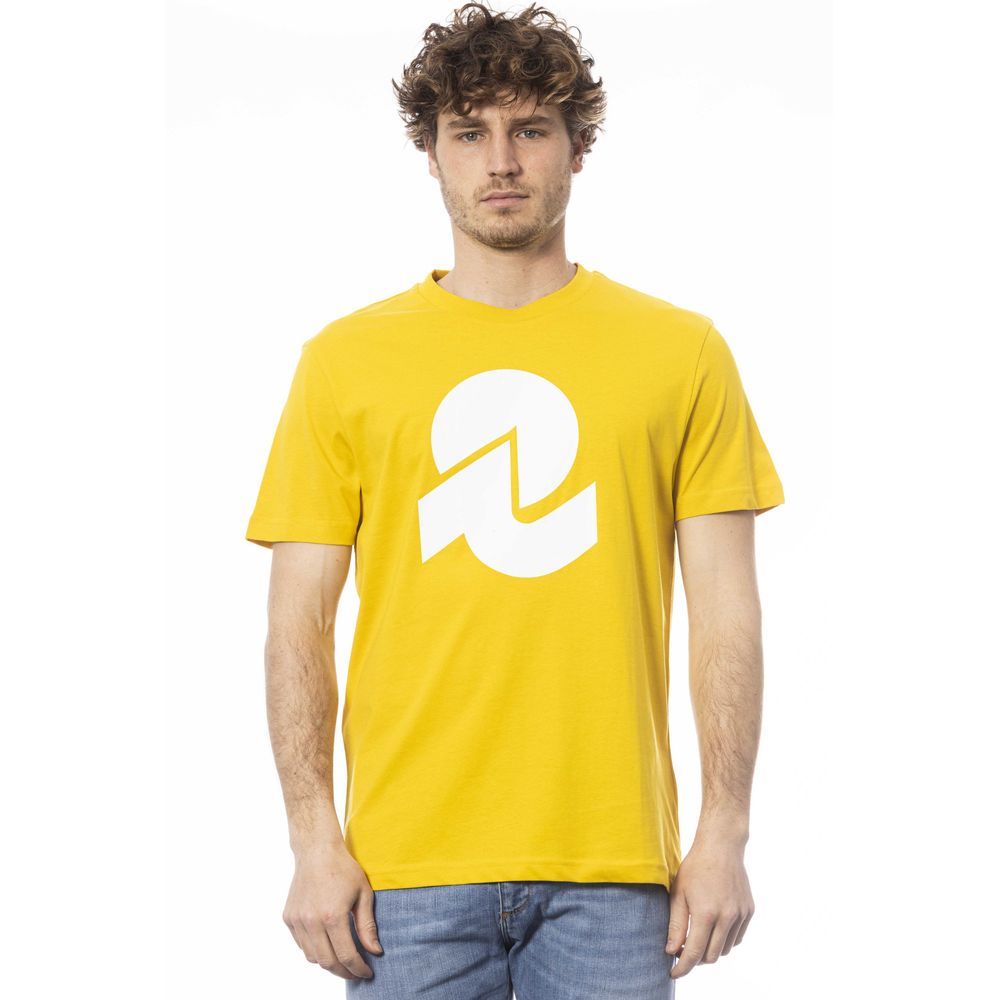 Invicta Gelbes Baumwolle Männer T-Shirt