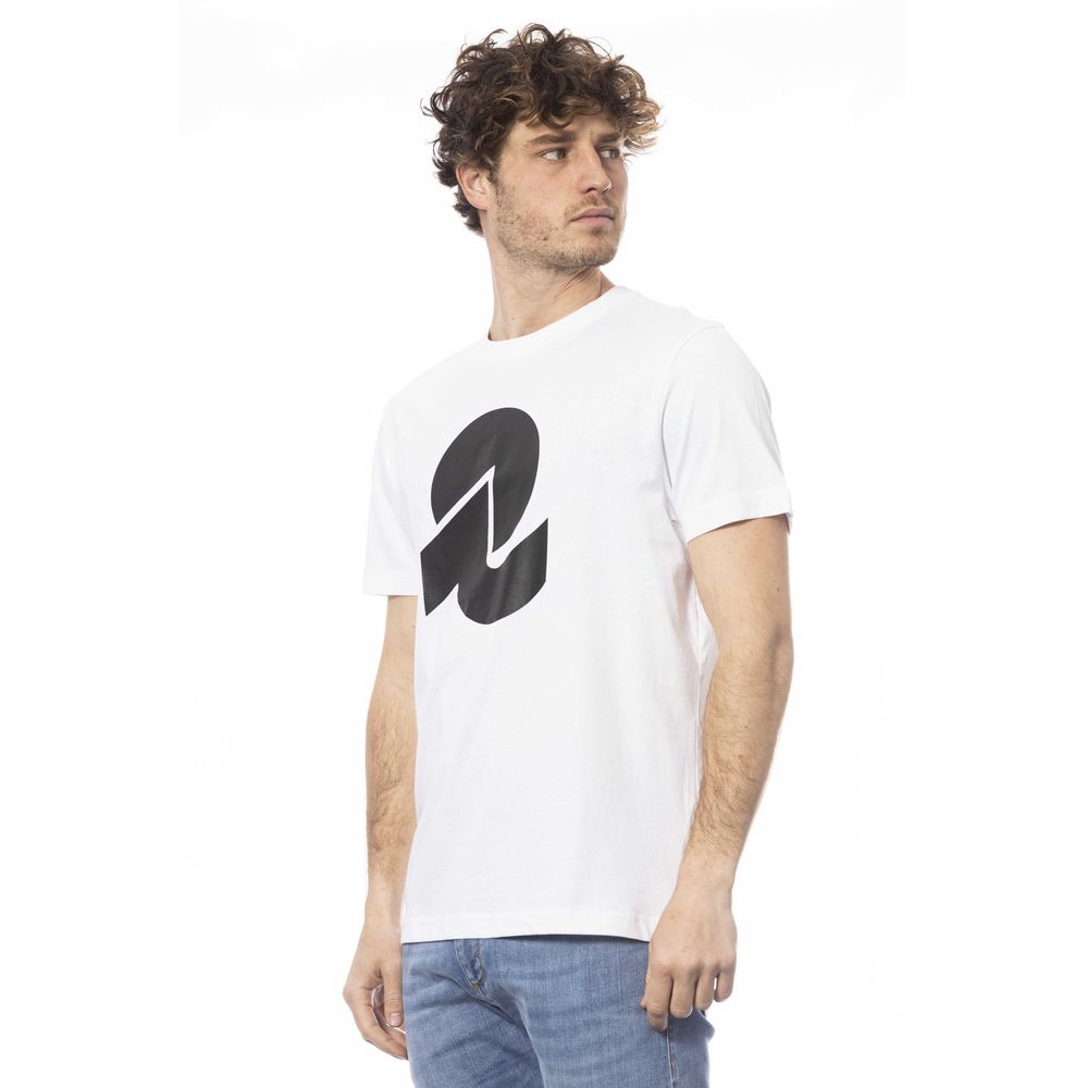 Invicta Weißes Baumwolle Männer T-Shirt