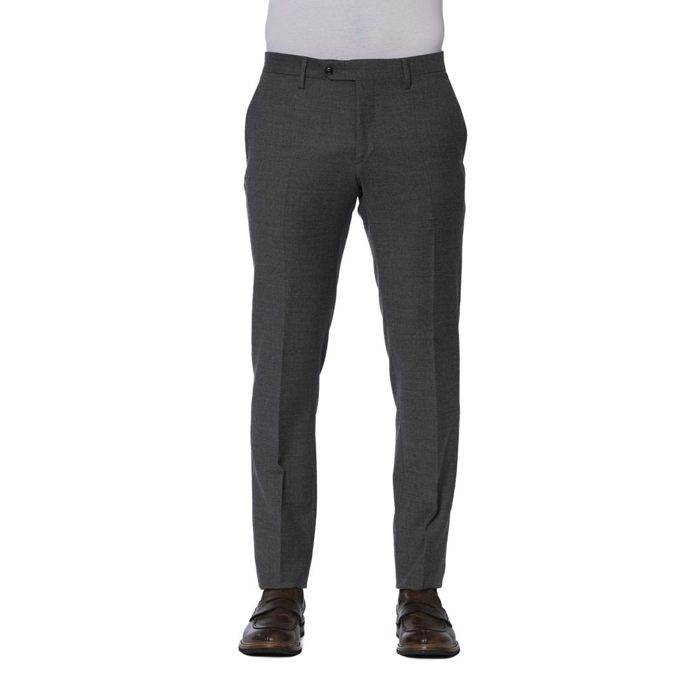 Trussardi Graue Wolle Männer Hosen