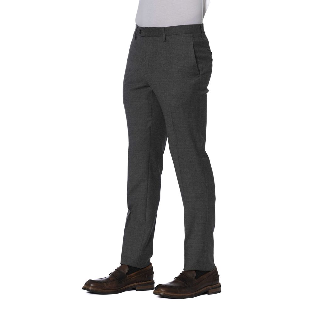 Trussardi Graue Wolle Männer Hosen
