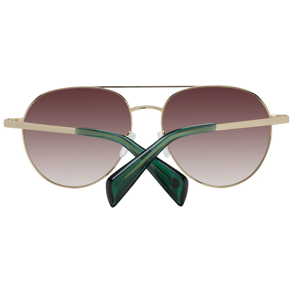 Ted Baker Goldene Sonnenbrille aus Metall