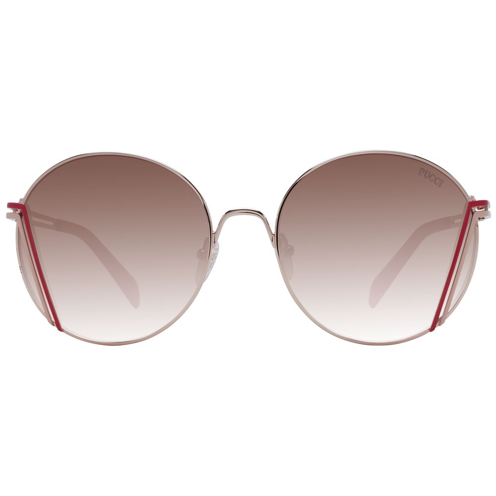 Emilio Pucci Sonnenbrille aus Roségold-Metall