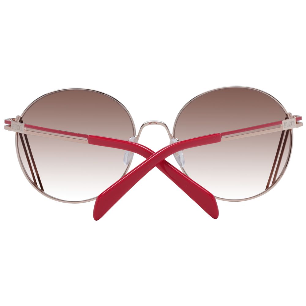 Emilio Pucci Sonnenbrille aus Roségold-Metall