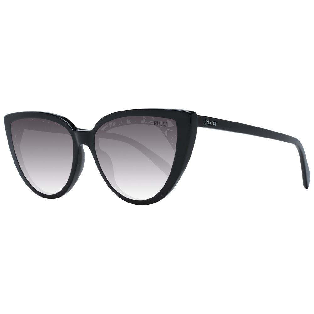 Emilio Pucci Schwarze Kunststoff-Sonnenbrille