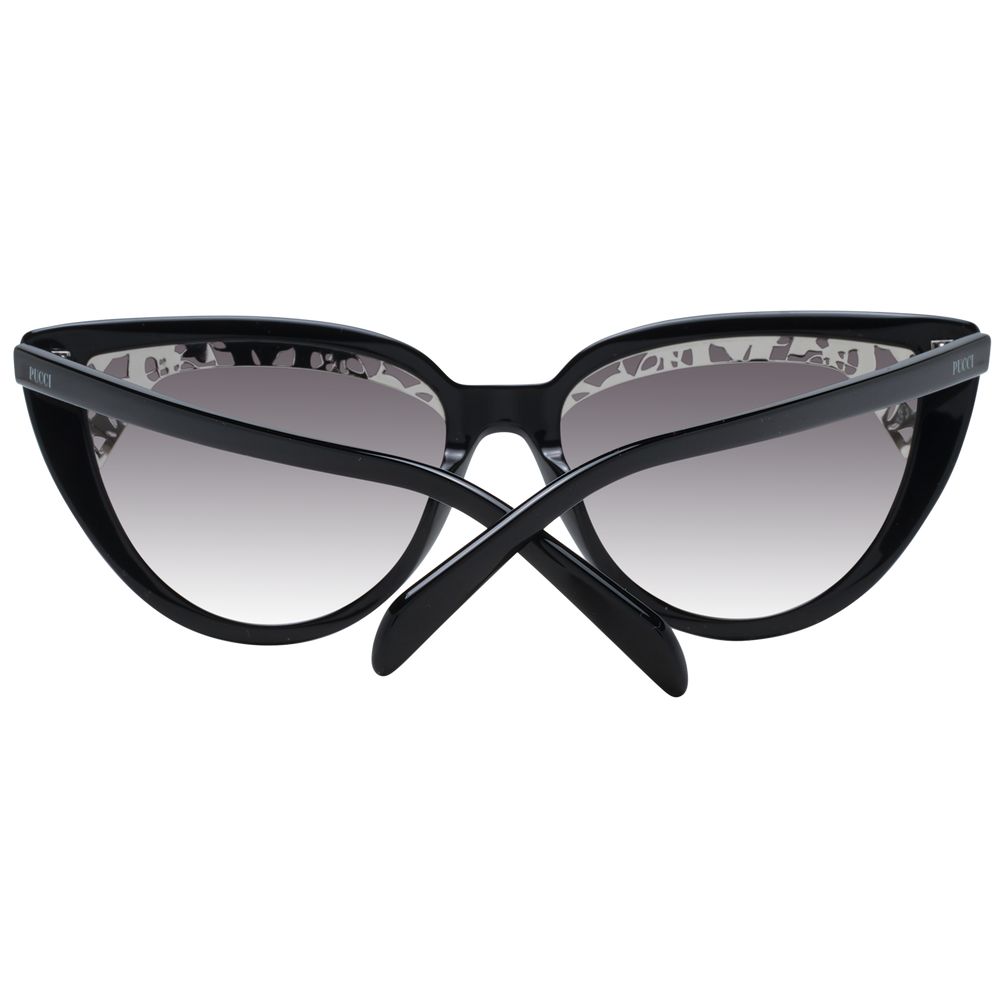 Emilio Pucci Schwarze Kunststoff-Sonnenbrille